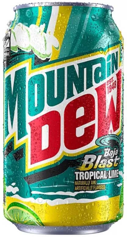 Mountain Dew Baja Blast, 12 oz can